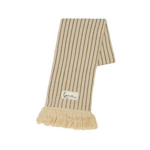 Karl Kani Κασκόλ Woven Signature Ziczac Pinstripe Scarf Off